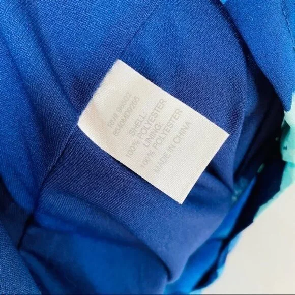 Charming Charlie Blue Floral A-Line Sleeveless Midi Dress Size S - Picture 5 of 11